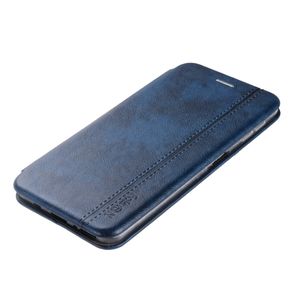 Чехол-книжка FaisON для XIAOMI Redmi 9C, PREMIUM Line, экокожа, с силиконовым креплением, на магните, цвет: синий-2