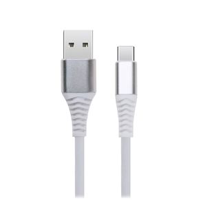 Кабель USB - Type-C FaisON FX24, 1.0м, круглый, 2.4A, силикон, цвет: белый-1