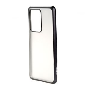 Чехол силиконовый FaisON для XIAOMI Redmi Note 10 Lite, Stylish, тонкий, прозрачный, глянцевый, цвет: чёрный-1