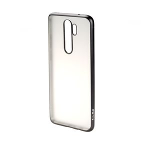 Чехол силиконовый FaisON для XIAOMI Redmi 9, Stylish, тонкий, прозрачный, глянцевый, цвет: чёрный-1