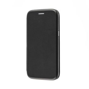Чехол-книжка FaisON для XIAOMI Redmi 9A, PREMIUM, CA-17, экокожа, с силиконовым креплением, на магните, цвет: чёрный-1