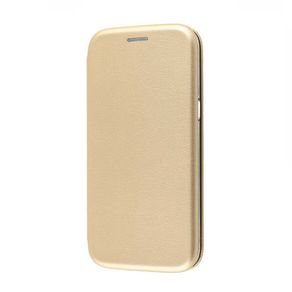 Чехол-книжка FaisON для SAMSUNG Galaxy M11, PREMIUM, CA-17, экокожа, с силиконовым креплением, на магните, цвет: золотой-1