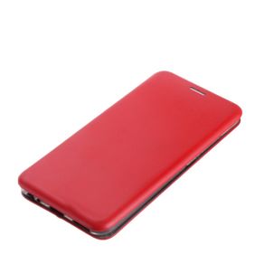 Чехол-книжка FaisON для XIAOMI Mi A3, PREMIUM, CA-17, экокожа, с силиконовым креплением, на магните, цвет: красный-2