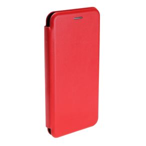 Чехол-книжка FaisON для XIAOMI Mi A3, PREMIUM, экокожа, с силиконовым креплением, на магните, цвет: красный-1