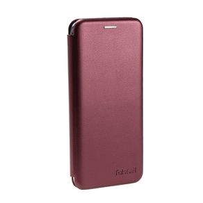 Чехол-книжка FaisON для XIAOMI Mi A3, PREMIUM, экокожа, с силиконовым креплением, на магните, цвет: бордовый-1