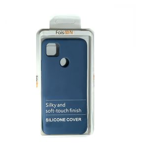 Чехол силиконовый FaisON для HUAWEI P SMART 2020/Nova Lite3 Plus, №20, Silicon Case, тонкий, непрозрачный, матовый, цвет: тёмный, синий-3