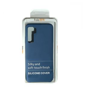 Чехол силиконовый FaisON для HUAWEI P40 Pro, №20, Silicon Case, тонкий, непрозрачный, матовый, цвет: тёмный, синий-3