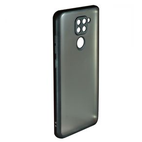 Чехол силиконовый FaisON для XIAOMI Redmi Note 9/ Redmi 10X 4G, Stylish, тонкий, прозрачный, глянцевый, цвет: чёрный-1