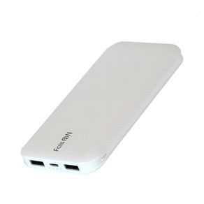Аккумулятор внешний FaisON B37, Persistent, 10000mAh, пластик, 2 USB выхода, 1.0A, цвет: белый, в техпаке*-2
