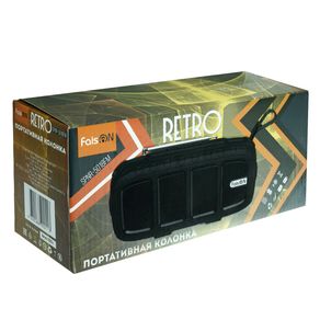 Колонка портативная FaisON, SPNR-5018fm, пластик, Bluetooth, FM, TF,  TWS, USB, AUX, цвет: чёрный-3