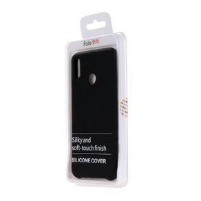 Чехол силиконовый FaisON для HUAWEI Y8S, №18, Silicon Case, тонкий, непрозрачный, матовый, цвет: чёрный-3