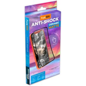 Стекло защитное FaisON для SAMSUNG Galaxy M11, GL-03, Anti-shock Ceramic Matte, матовый, полный клей, цвет: чёрный, мятая упаковка-1