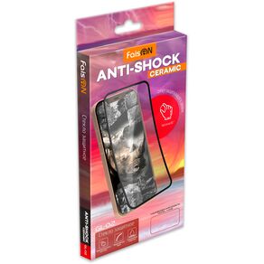 Стекло защитное FaisON для XIAOMI Redmi 8/8A, GL-02, Anti-shock Ceramic, 0.33 мм, глянцевое, полный клей, цвет: чёрный, в техпаке*-1