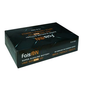 Батарейка AAA FaisON FS-B-1062 LR03-18BL Super Alkaline, 1.5B, (18/180/720)-2