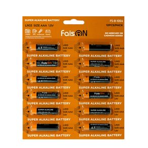 Батарейка AAA FaisON FS-B-1064 LR03-6*2BL Super Alkaline, 1.5B, (12/120/960)-1
