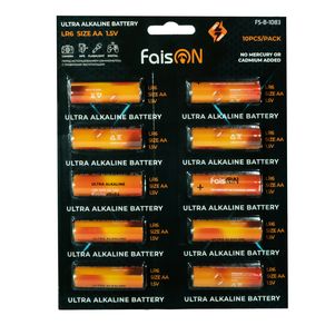 Батарейка AA FaisON FS-B-1083 LR6-10BL Ultra Alkaline, 1.5B, (10/100/400)-1