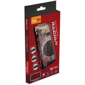 Стекло защитное FaisON для SAMSUNG Galaxy M11, GL-01, Radian, 0.4 мм, 2.5D, глянцевый, полный клей, цвет: чёрный-1