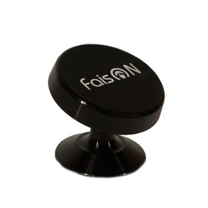 Держатель автомобильный FaisON, H-F372, Noble, для смартфона, пластик, торпедо, шарнир, магнит, цвет: чёрный-1