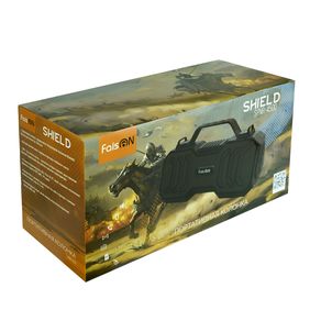 Колонка портативная FaisON, SPNR-4500, Shield, пластик, Bluetooth 5.0, FM, TF, SD, TWS, USB, AUX, цвет: чёрный, в техпаке*-3