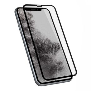 Стекло защитное FaisON для APPLE iPhone 12 Pro Max (6.7), GL-25, Anti-Static, 0.33 мм, защита от пыли при наклеивании, глянцевое, полный клей, цвет: чёрный-2