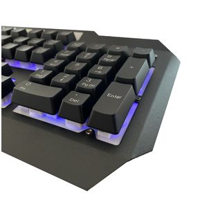 Клавиатура проводная FaisON, MECHANICS, KB521, мембранная, подсветка, USB, цвет: чёрный, мятая упаковка-2