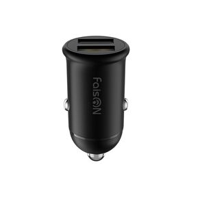 Блок питания автомобильный 2 USB FaisON А-37, Push, 2400mA, 12Вт, цвет: чёрный-1