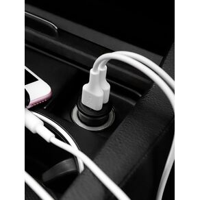 Блок питания автомобильный 2 USB FaisON А-37, Push, 2400mA, 12Вт, цвет: чёрный-2