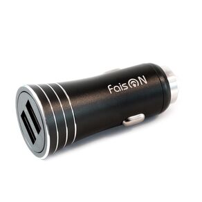 Блок питания автомобильный 2 USB FaisON A-35, Way, 2400mA, цвет: чёрный-1