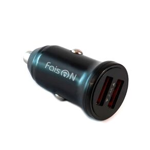 Блок питания автомобильный 2 USB FaisON A-36, Range, 2400mA, цвет: чёрный-1