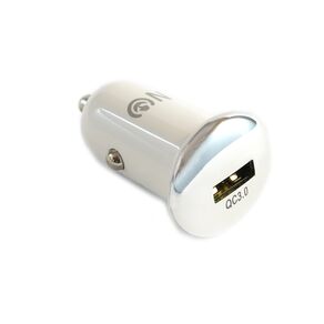 Блок питания автомобильный 1 USB FaisON A-26, Lap, 3000mA, 18Вт, QC3.0, цвет: белый, серебряная вставка-1
