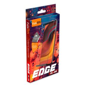 Стекло защитное FaisON для SAMSUNG Galaxy Note 20, GL-09, EDGE, глянцевое, изогнутый край, полный клей, цвет: чёрный, мятая упаковка-1