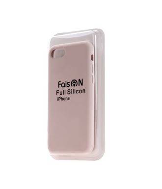 Чехол силиконовый FaisON для APPLE iPhone 6/6S (4.7), №01, Silicon Case Full, тонкий, непрозрачный, матовый, цвет: бежевый-1