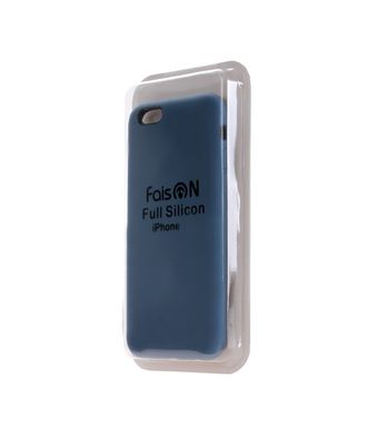 Чехол силиконовый FaisON для APPLE iPhone 6/6S (4.7), №02, Silicon Case Full, тонкий, непрозрачный, матовый, цвет: синий, тёмный-1