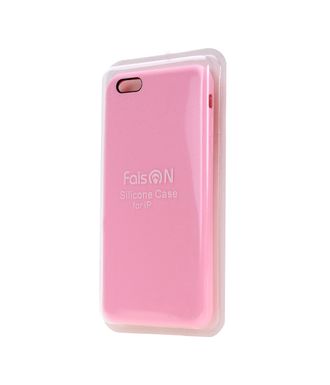 Чехол силиконовый FaisON для APPLE iPhone 6/6S (4.7), №15, Silicon Case, тонкий, непрозрачный, матовый, цвет: розовый-1