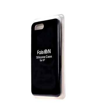 Чехол силиконовый FaisON для APPLE iPhone 6/6S (4.7), №08, Silicon Case, тонкий, непрозрачный, матовый, цвет: чёрный-1