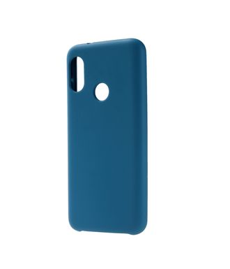 Чехол силиконовый FaisON для SAMSUNG Galaxy A30, №20, Silicon Case, тонкий, непрозрачный, матовый, цвет: синий, тёмный-1