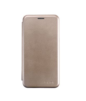 Чехол-книжка FaisON для SAMSUNG Galaxy A50, PREMIUM, экокожа, с силиконовым креплением, на магните, цвет: золотой-1