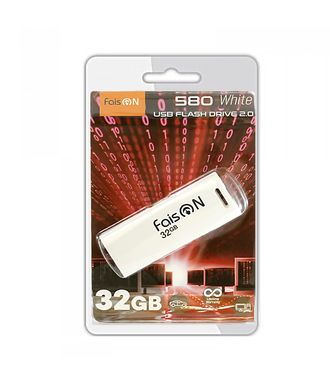 Флеш-накопитель 32Gb FaisON 580, USB 2.0, пластик, белый-1