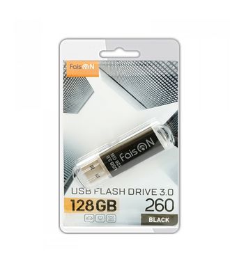 Флеш-накопитель 128Gb FaisON 260, USB 3.0, пластик, чёрный-1