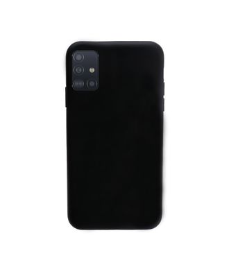 Чехол силиконовый FaisON для SAMSUNG Galaxy A71, Matte, тонкий, непрозрачный, матовый, цвет: чёрный-1
