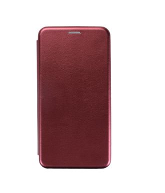 Чехол-книжка FaisON для XIAOMI Redmi Note 10, PREMIUM, экокожа, с силиконовым креплением, на магните, цвет: бордовый-1