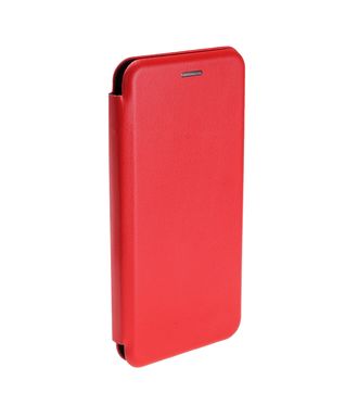 Чехол-книжка FaisON для SAMSUNG Galaxy S11 Lite/S20, PREMIUM, экокожа, с силиконовым креплением, на магните, цвет: красный-1