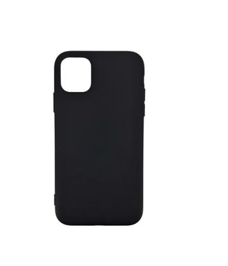 Чехол силиконовый FaisON для APPLE iPhone 11, Soft Matte, тонкий, непрозрачный, матовый, цвет: чёрный-1