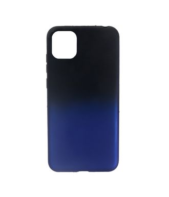 Чехол силиконовый FaisON для APPLE iPhone XI Pro Max, №17, Gradient, тонкий, непрозрачный, матовый, цвет: чёрный, синий-1