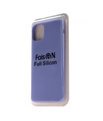 Чехол силиконовый FaisON для APPLE iPhone XI Pro Max, №30, Silicon Case Full, тонкий, непрозрачный, матовый, цвет: фиолетовый-1