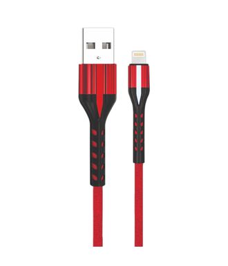 Кабель USB - 8 pin FaisON FS-K-1020 ARROW, 1.0м, круглый, 2.0A, нейлон, цвет: красный-1