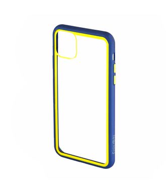 Накладка задняя FaisON для SAMSUNG Galaxy A21, F06, imagine, пластик, глянцевый, силиконовые края, цвет: синий-1