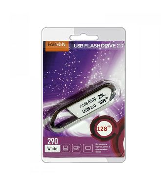 Флеш-накопитель 128Gb FaisON 290, USB 2.0, пластик, белый-1