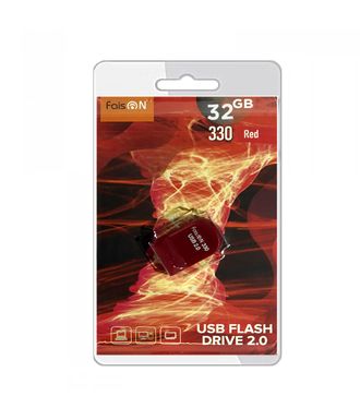 Флеш-накопитель 32Gb FaisON 330, USB 2.0, пластик, красный-1