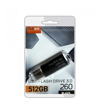 Флеш-накопитель 512Gb FaisON 260, USB 3.0, пластик, чёрный-1